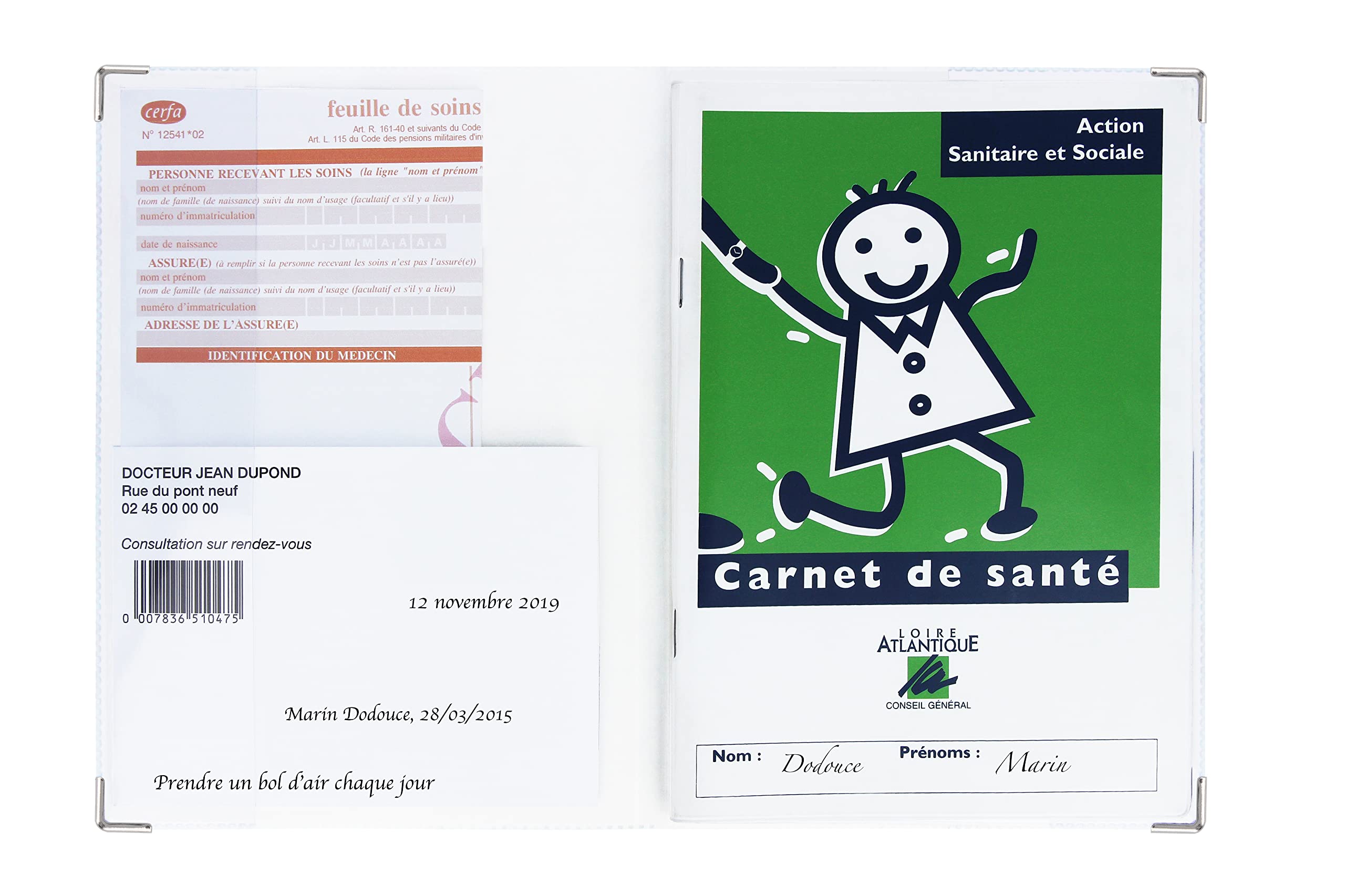 Color Pop Protège carnet de santé enfant – Fabrication Française – pvc imprimé – Pour carnet de santé, ordonnance- 22 x 16 cm (Imprime safari) - 2