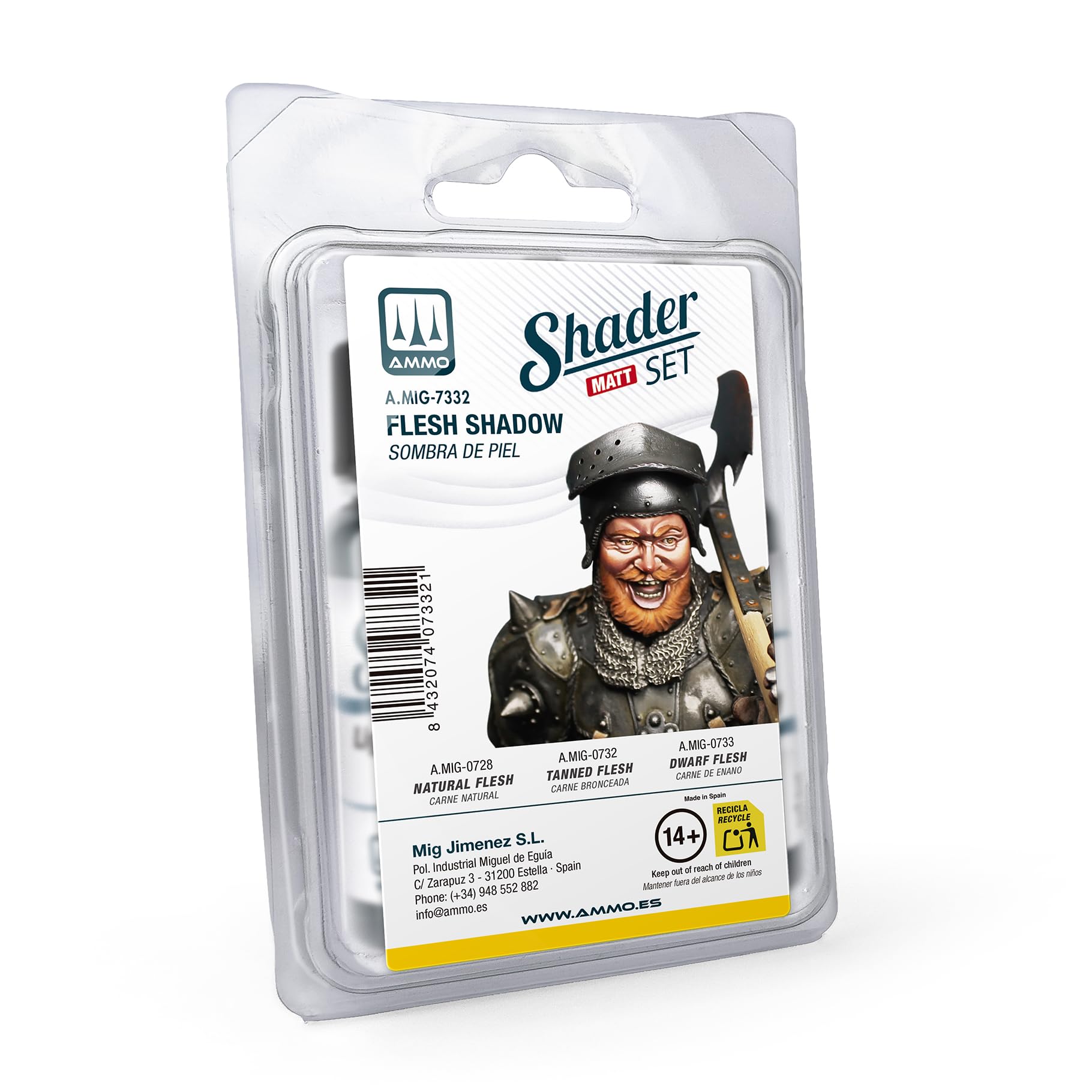 Matt Shader Set Flesh Shadow - Ammo By Mig - MIG-7332