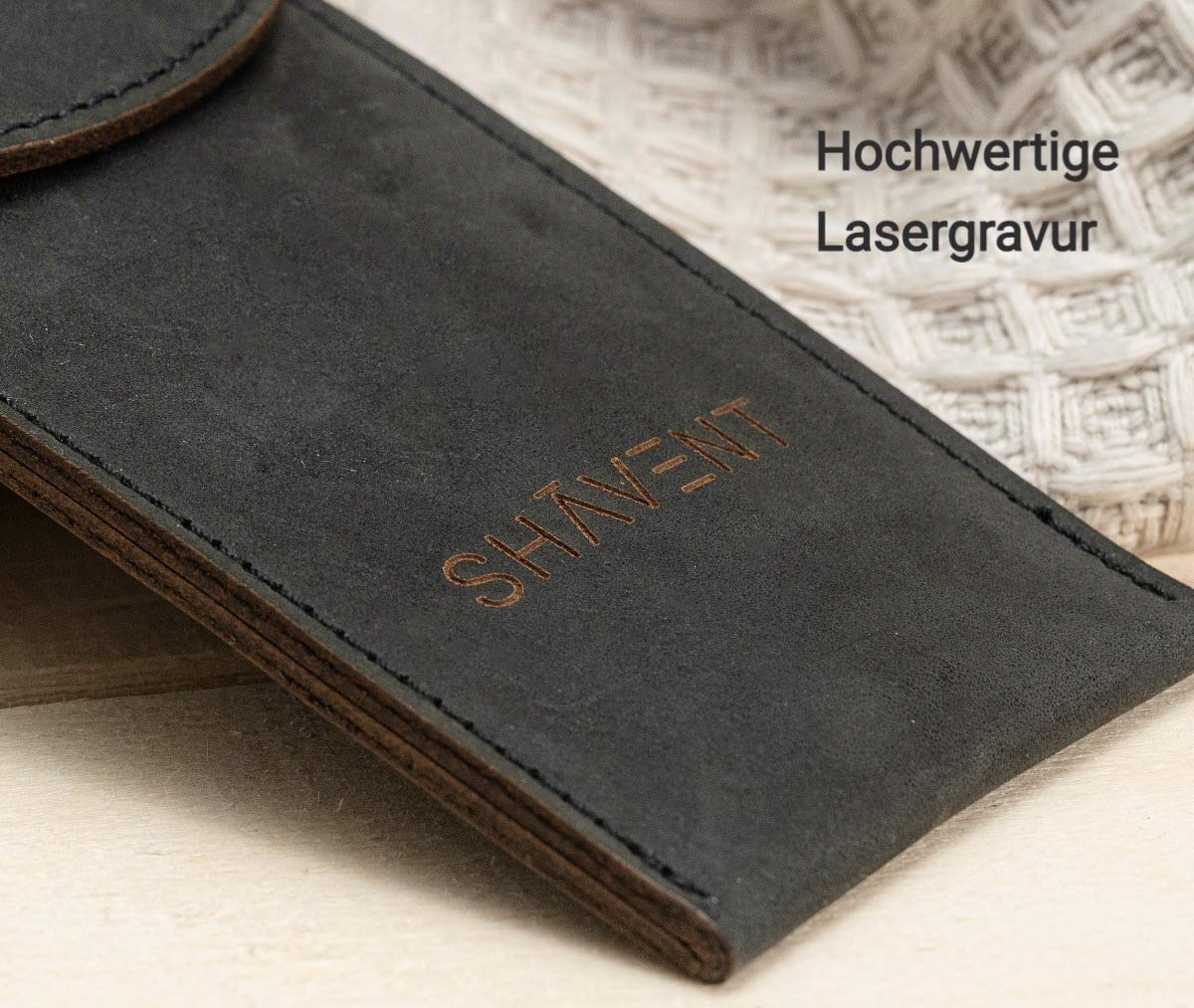 Ledertasche für SHAVENT Rasierer - Reiseetui