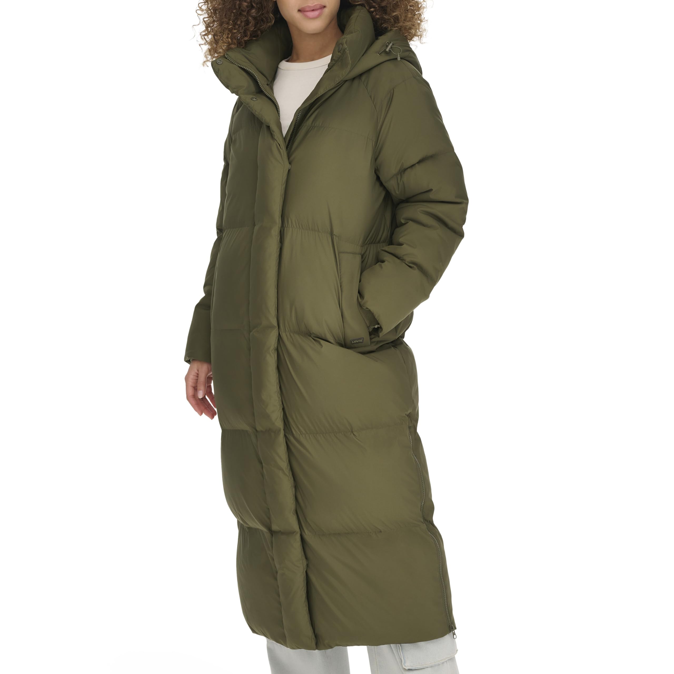 Levi's Women's Cloud Puff Hooded Extra Long Puffer Jacket