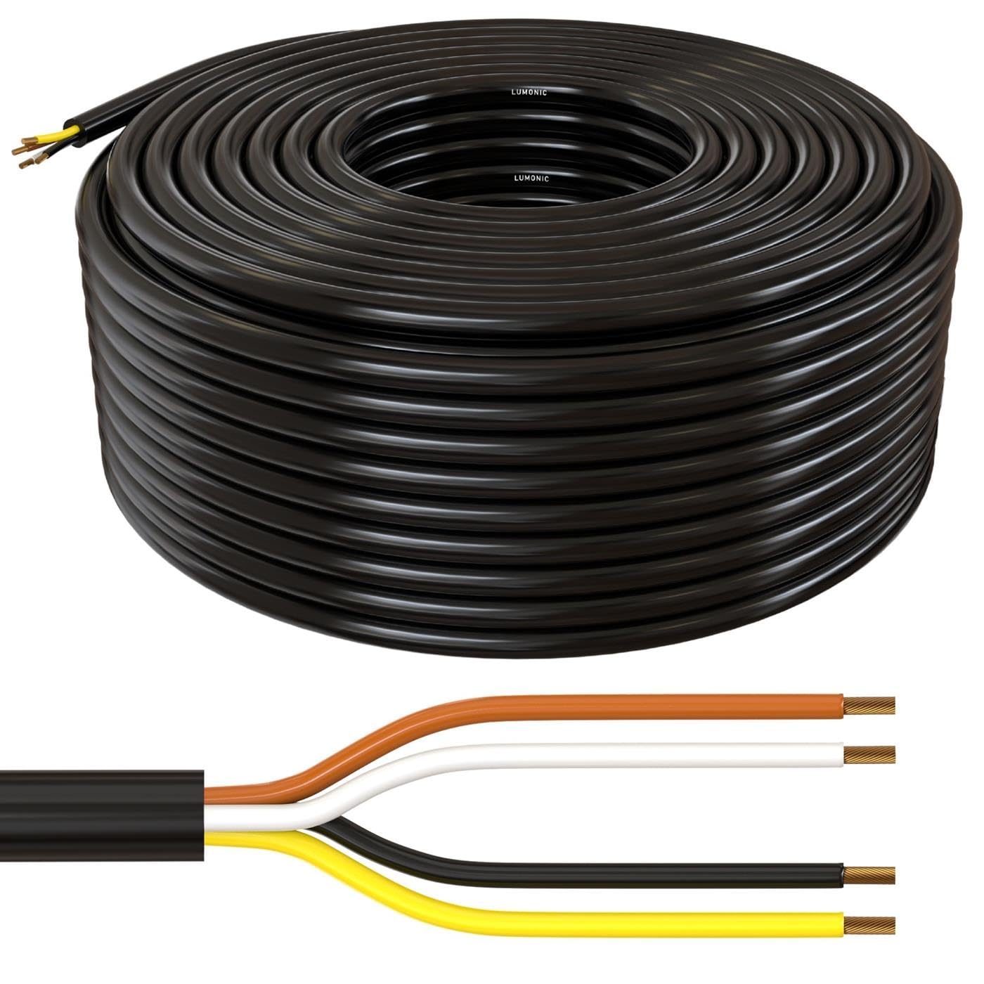 Lumonic 1x 5m FLRYY Cable del vehículo 13x1,5mm² negro | 13 núcleos | Cable de remolque | Cable multifilar para automoción | Resistente al aceite y al combustible, ignífugo | Baja tensión — view 53