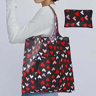 1 Pack Reusable Grocery Bag, Foldable Reusable Shopping Bag Holder,Nylon Tote Bags Waterproof