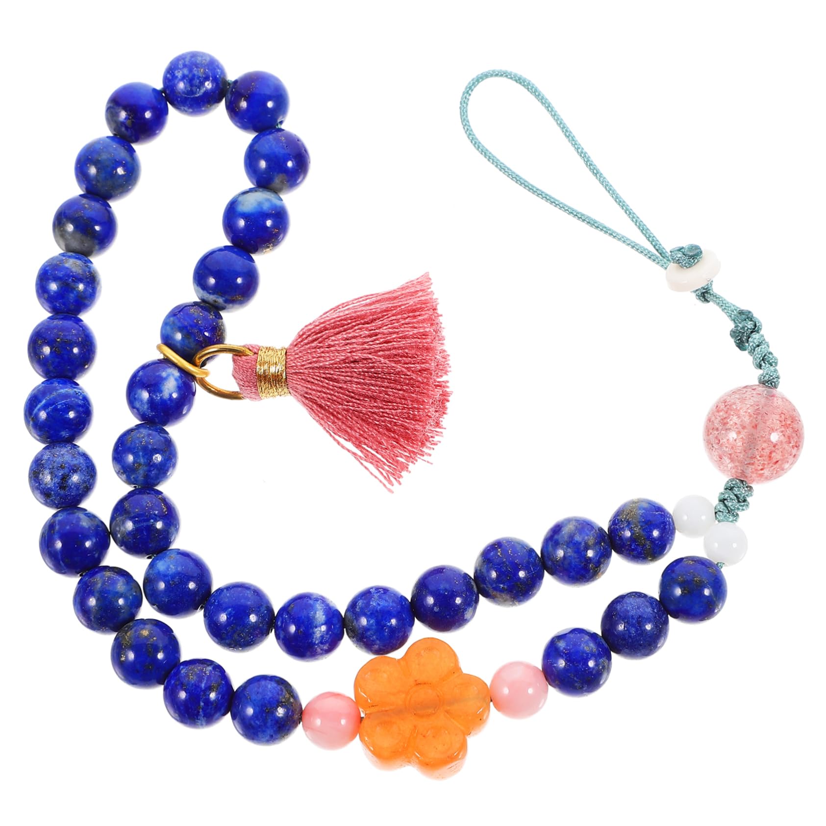 VILLCASE Cadena de Teléfono Tejida Mano Retro Lanyard de Teléfono para Mano Cordón Decorativo para Móviles y Accesorios