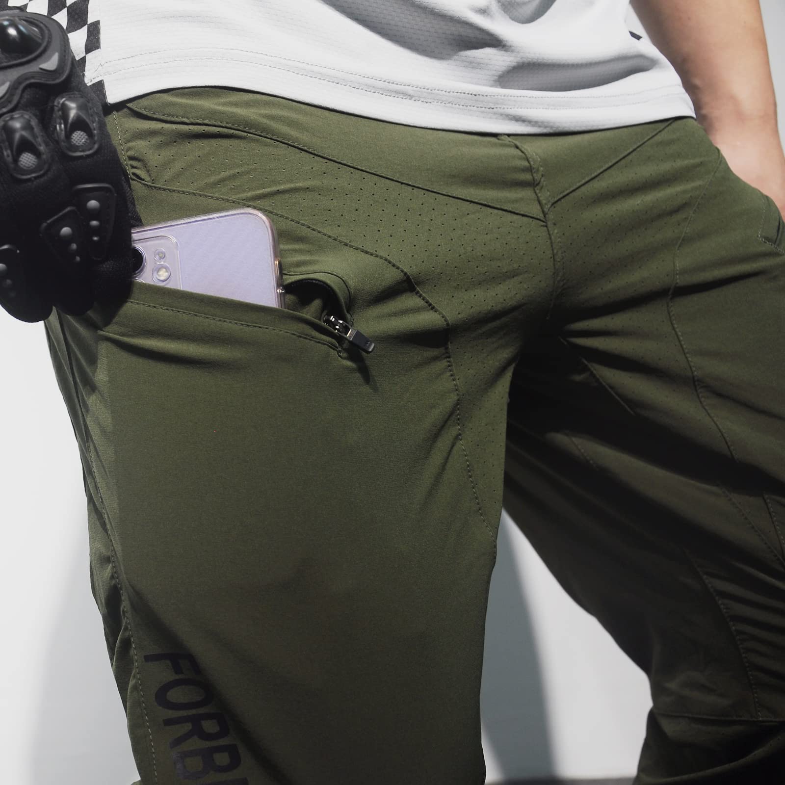 FORBEMK Pantalones de ciclismo unisex para niños, largos, ligeros, transpirables, resistentes al agua, para correr, bicicleta de montaña, al aire libre, para niños