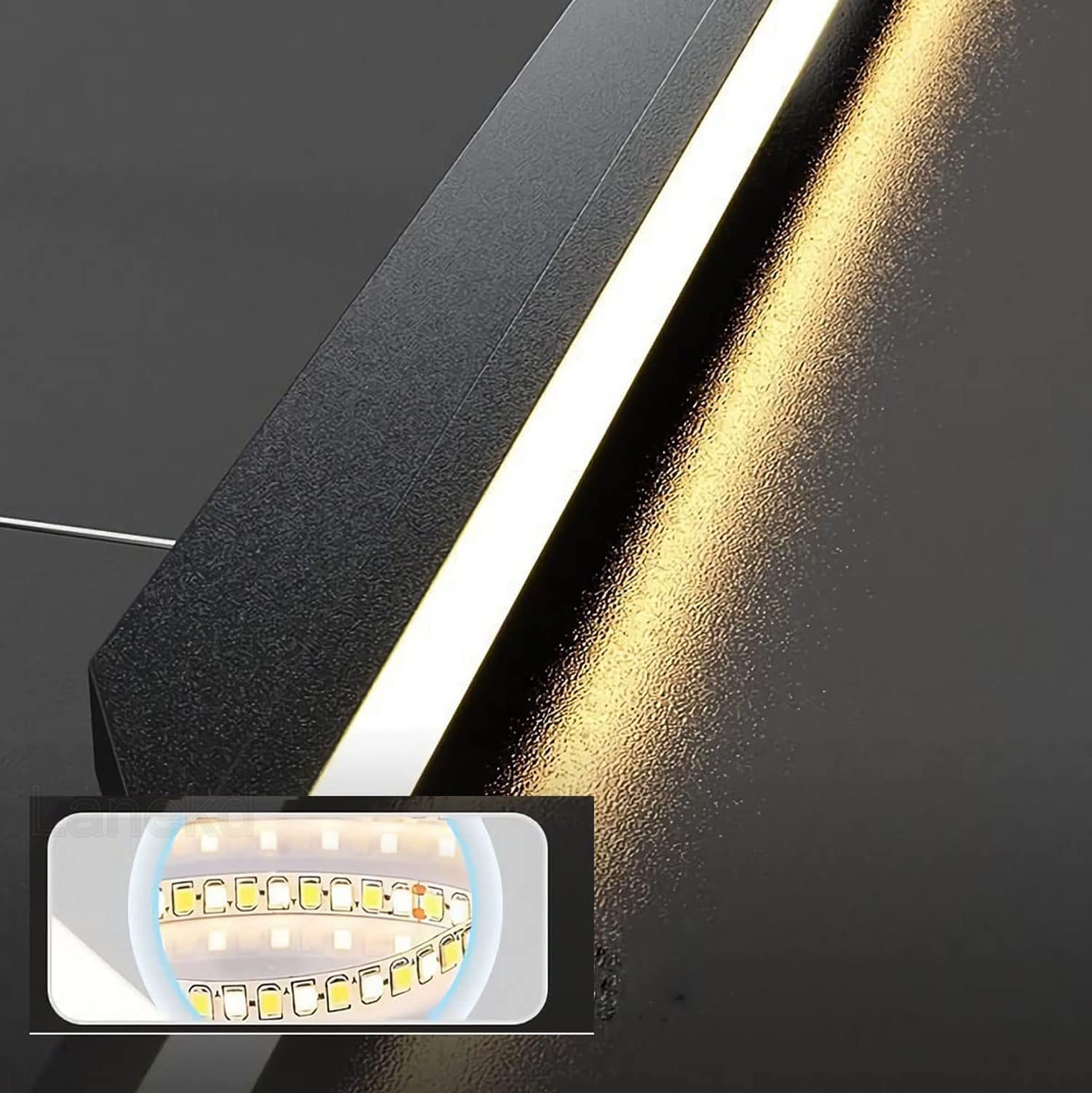 Moderna Lampadario Tavolo da Pranzo Lampada a Sospensione LED Dimmerabile Cucina Soggiorn Luce con Telecomando Regolabile in Altezza Lampadari Lampada da Soffitto per Sala Ufficio