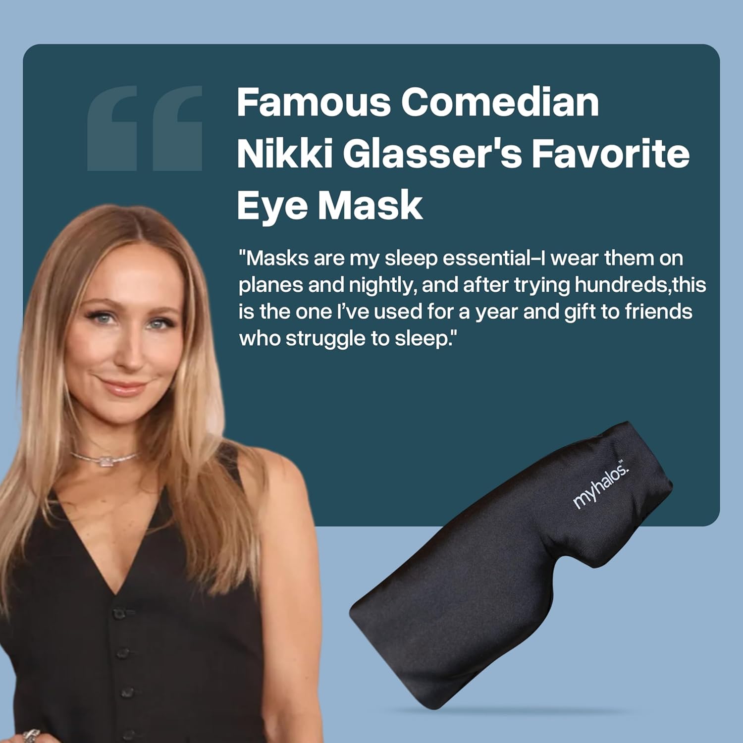 MyHalos 3D Mulberry Silk Sleep Mask for Women & Men with Cups, Blackout - Silk Eye Masks for Sleep Anywhere, Travel, Night, Face, Side - Eye Cover, Sleeping Mask, Eyemask, Sleepmask, Black - Image 8