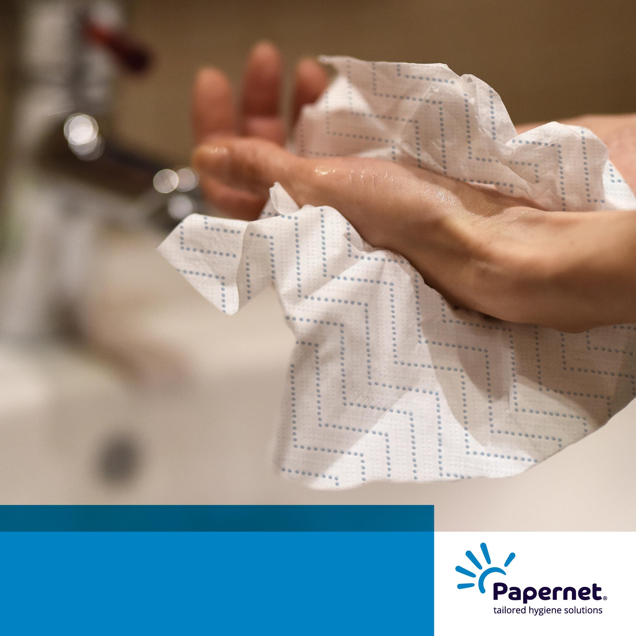 Papernet 411169 Toallas de mano Plegado V Dissolve Tech - Caja de 15 paquetes (Total toallas 3150) - ideal para lugares de alto trafico