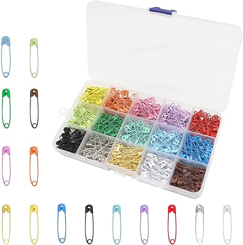 Miniatura 7 de 250 pines de seguridad de 0748in mini alfileres de seguridad de colores a granel para costura de arte manualidades fabricación de joyas bricolaje