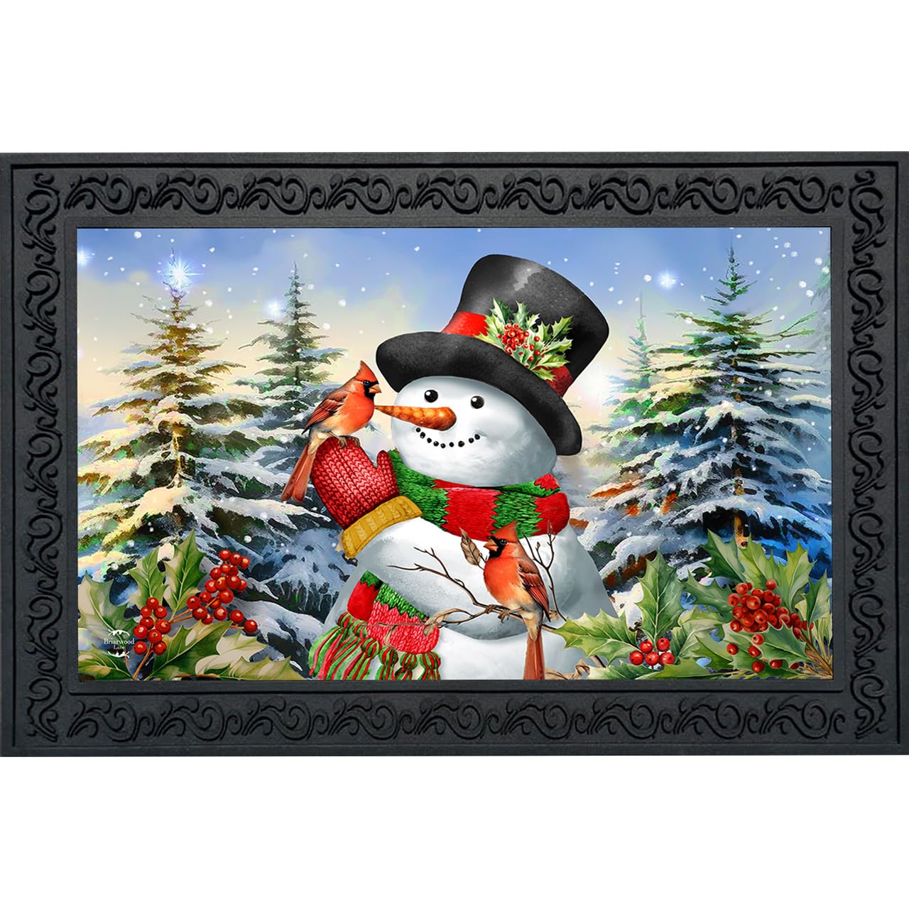 Briarwood Lane Snowman Doormat - Winter Decor -19 Briarwood Lane Snowman Doormat - Winter Decor -19