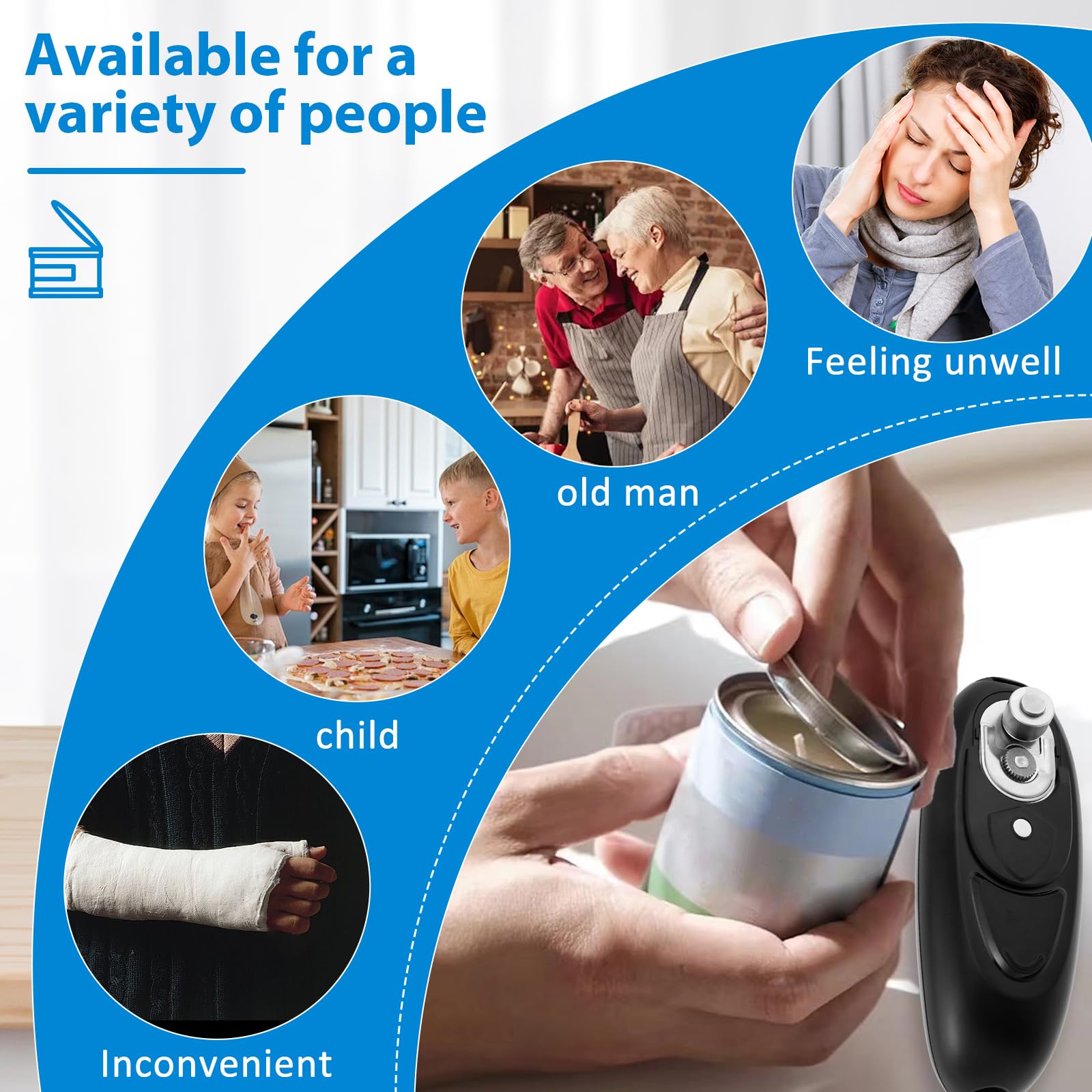 R&R SHOP - Ouvre-bouteilles Pour Personnes âgées Et Patients Souffrant D'arthrit