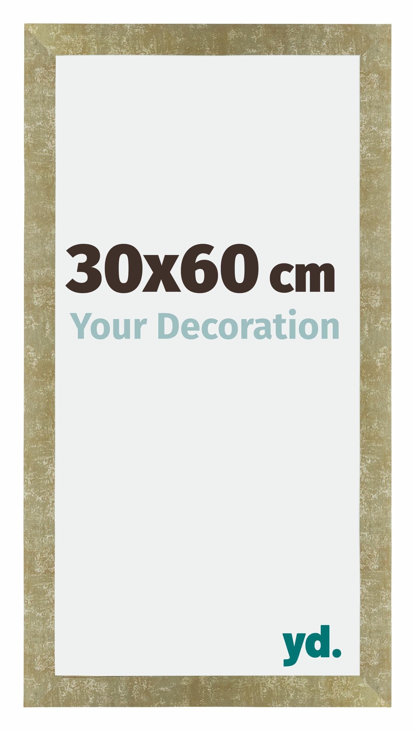 Your Decoration - Picture Frame 30x60 cm - Gold Antique - Decorative Wall Frame in MDF with Antireflection - Frame 30x60 - Mura — image 1