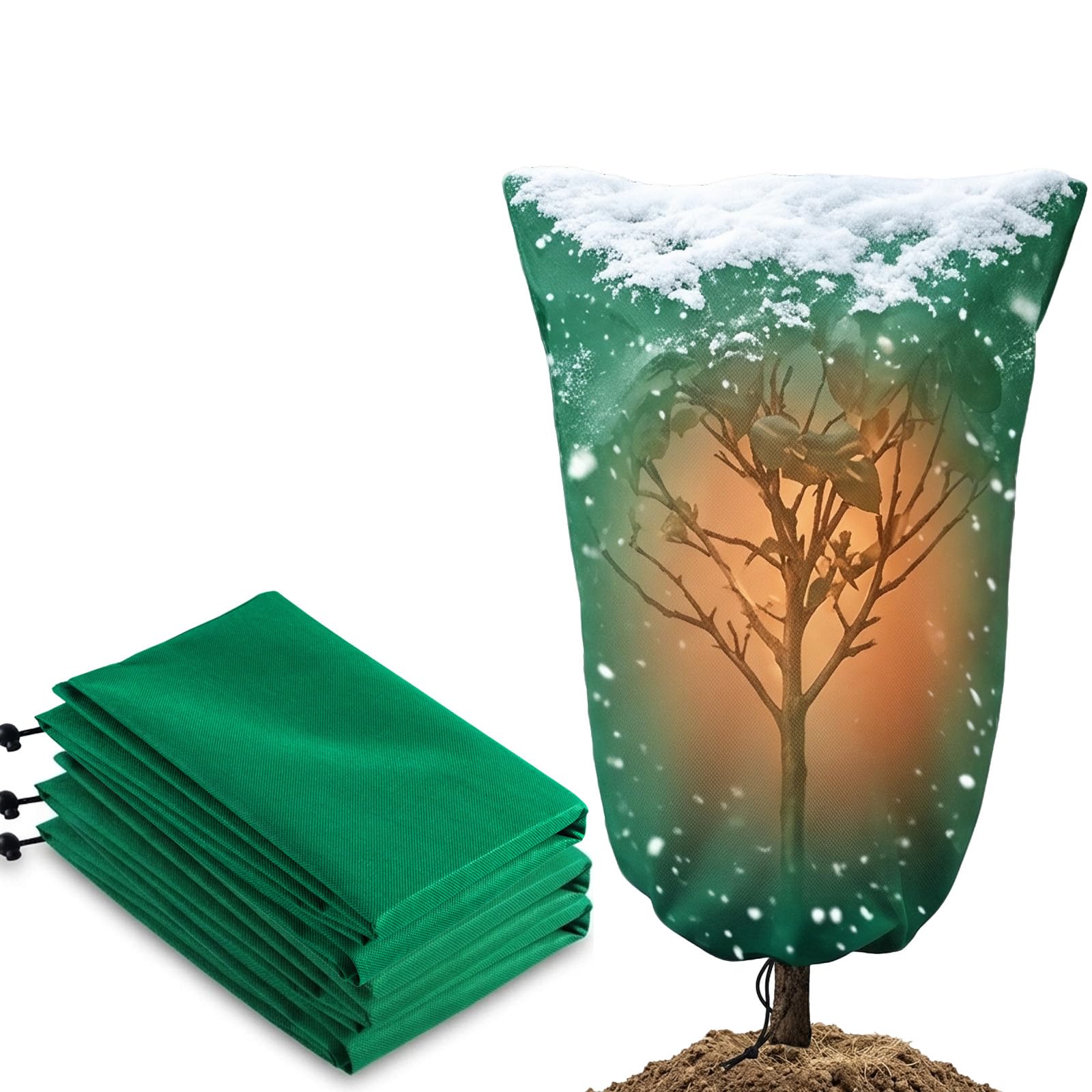 3 Pack Plant Fleece Frost Protection Covers | 60x80cm Horticultural Fleece