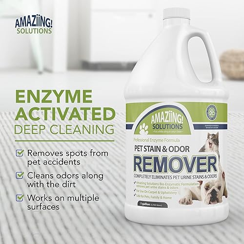 Miniatura 4 de Amaziing Solutions Recambio para eliminar manchas y olores para mascotas limpiador profundo para muebles ropa alfombras con enzima eliminadora de
