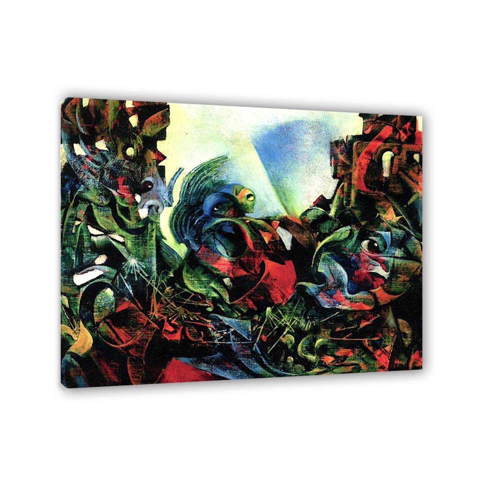 MYCGGDGH Max Ernst Wall Art,Untitled Abstract,Art Reproductions on Canvas Famous Paintings Posters Max Ernst Print Abstract Pictures Wall Decor 60x50cm(24x20in) Framed
