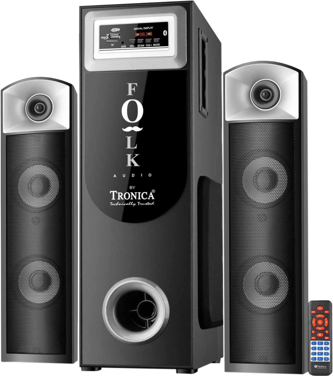 TRONICA Folk Audio Comet SubWoofer DigniFi 2.1 Bluetooth Home Theater System Speakers with Signature Sound FM/AUX/Pen Drive/Smart TV Support & Remote (B0D7SXPTXY) Amazon Price History, Amazon Price Tracker