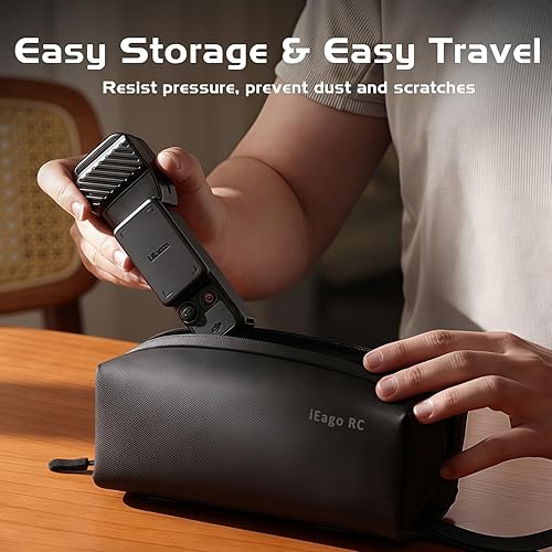 Miniatura 6 de Osmo Pocket 3 Funda portátil de piel sintética impermeable Estuche rígido portátil bolsa de almacenamiento de viaje para DJI Osmo Pocket 3 Creator