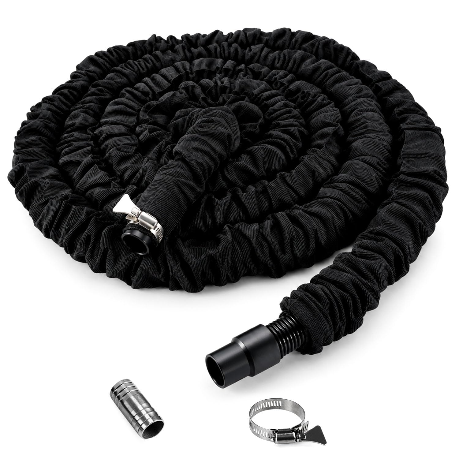 70424,28FT RV Macerator Hose, 1-Inch ID Retractable Camper Sewer Hose Compatible with Thetford Sani-Con 62-5800, RV Sewer Hose Replacement with Pre-Installed Nylon Protective Sleeve