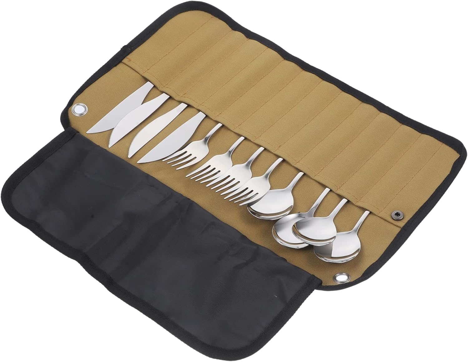 Picnic Set Cutlery Bag Camping Camping Ware Organizer Mesh Bag for Outdoor Meal Utensil Set