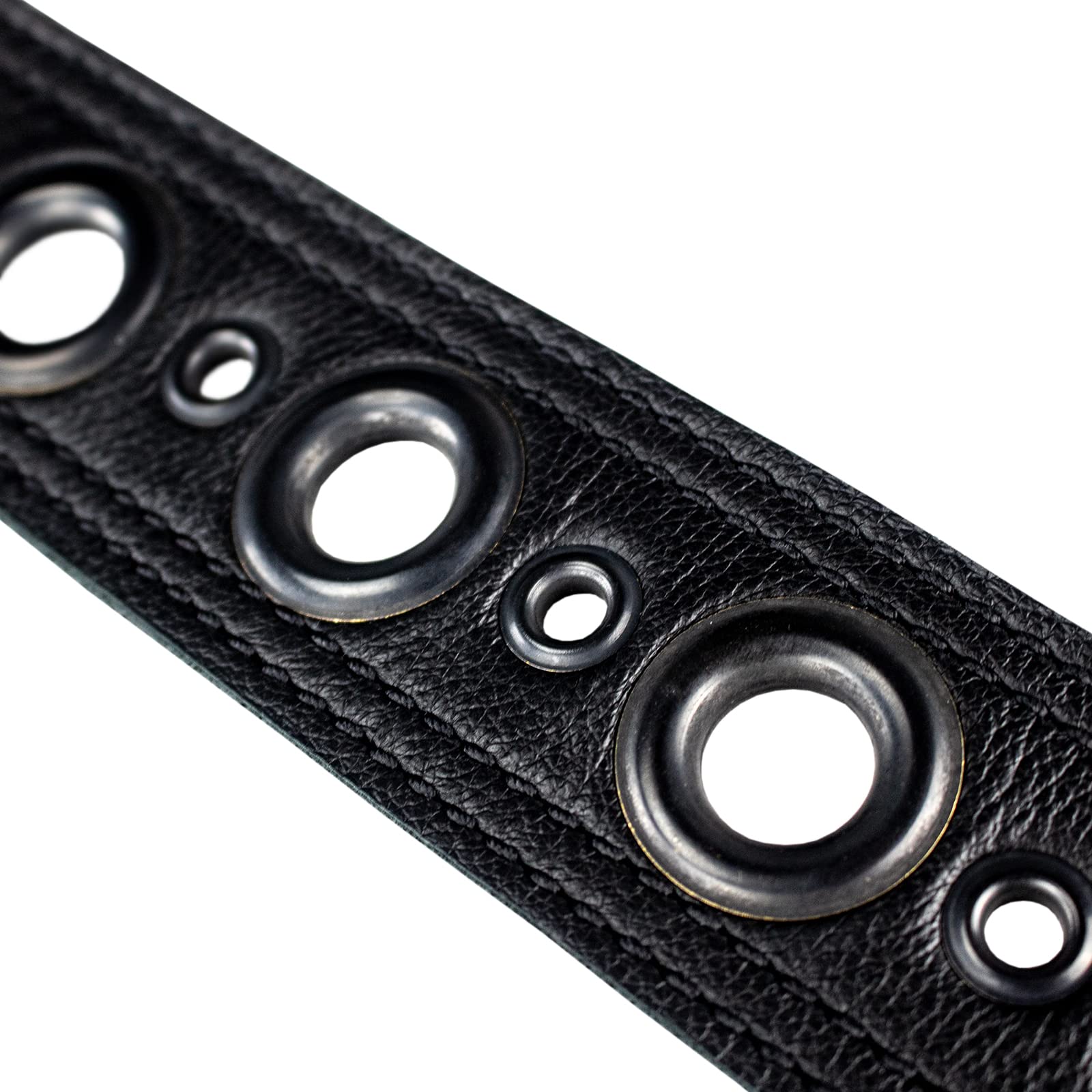 Sawtooth Midnight Armour - Correa de cuero para guitarra de 5 cm de ancho, hecha a mano en los Estados Unidos (ST