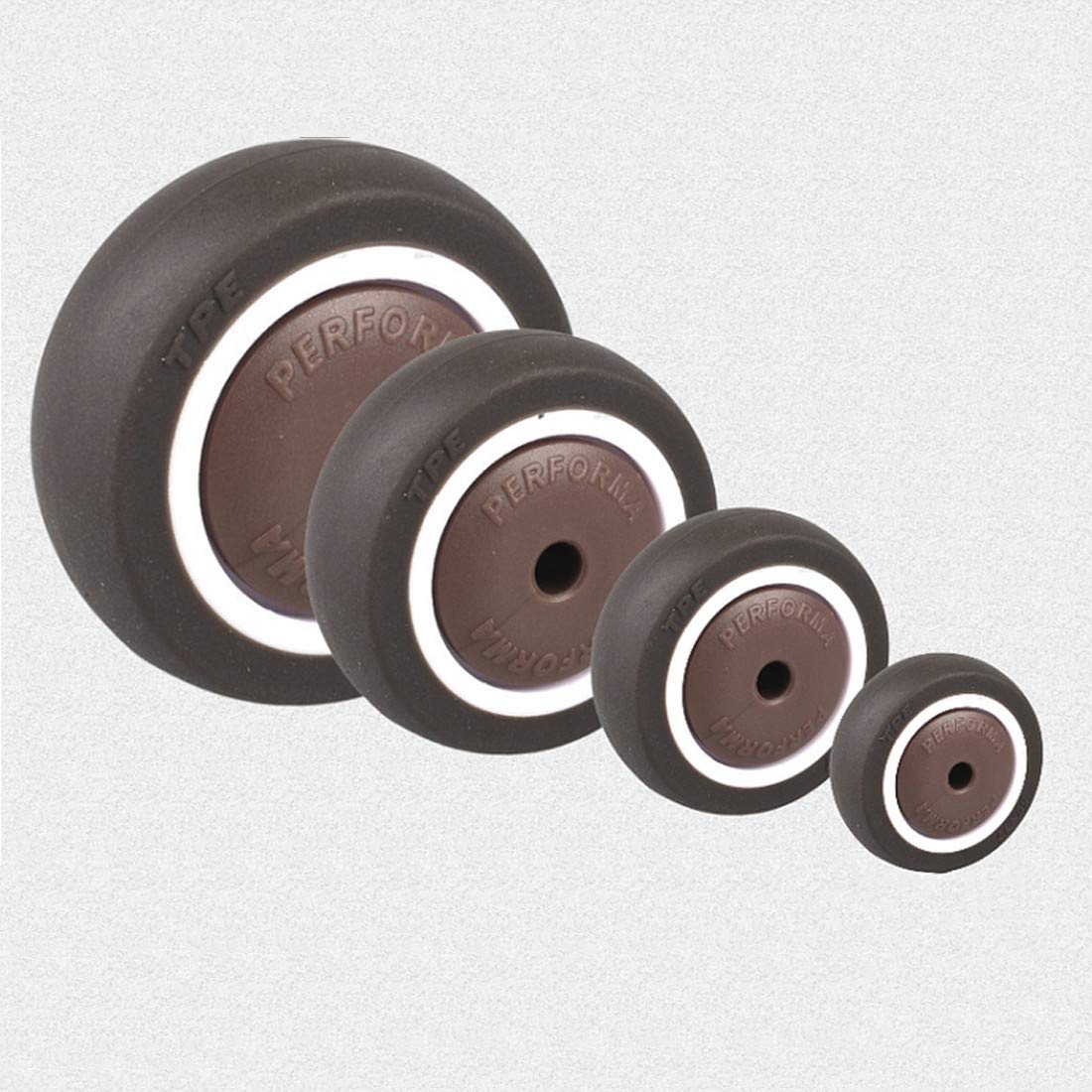 4uds Goma Giratorias Ruedas Industriales para Carrito | Giratorias Ruedas Industriales, Goma Autoadhesivas for Trolley Cart Furniture, Resistentes, con Freno