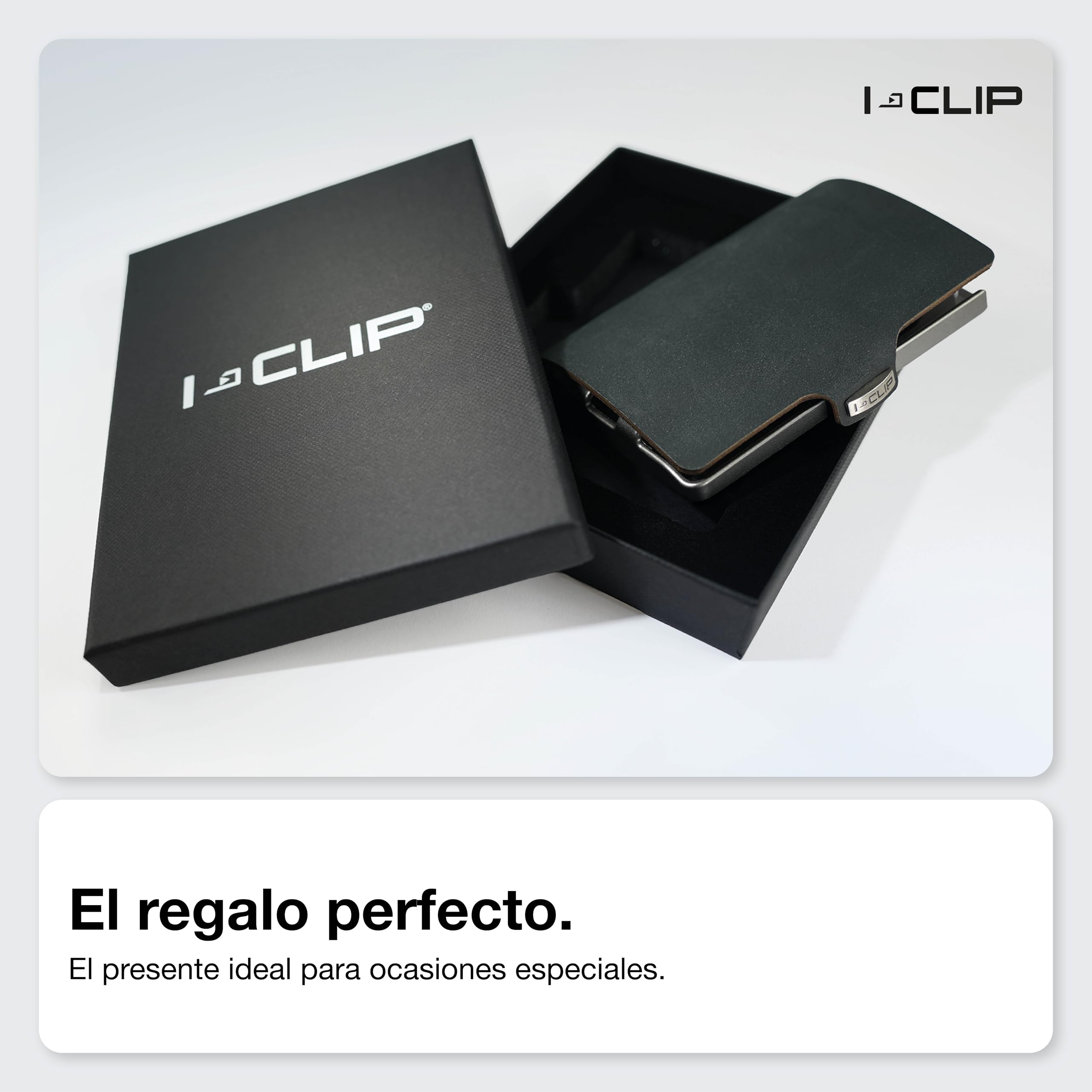 I-Clip Original Slim Wallet Piel Lisa y Agujeros en Relieve