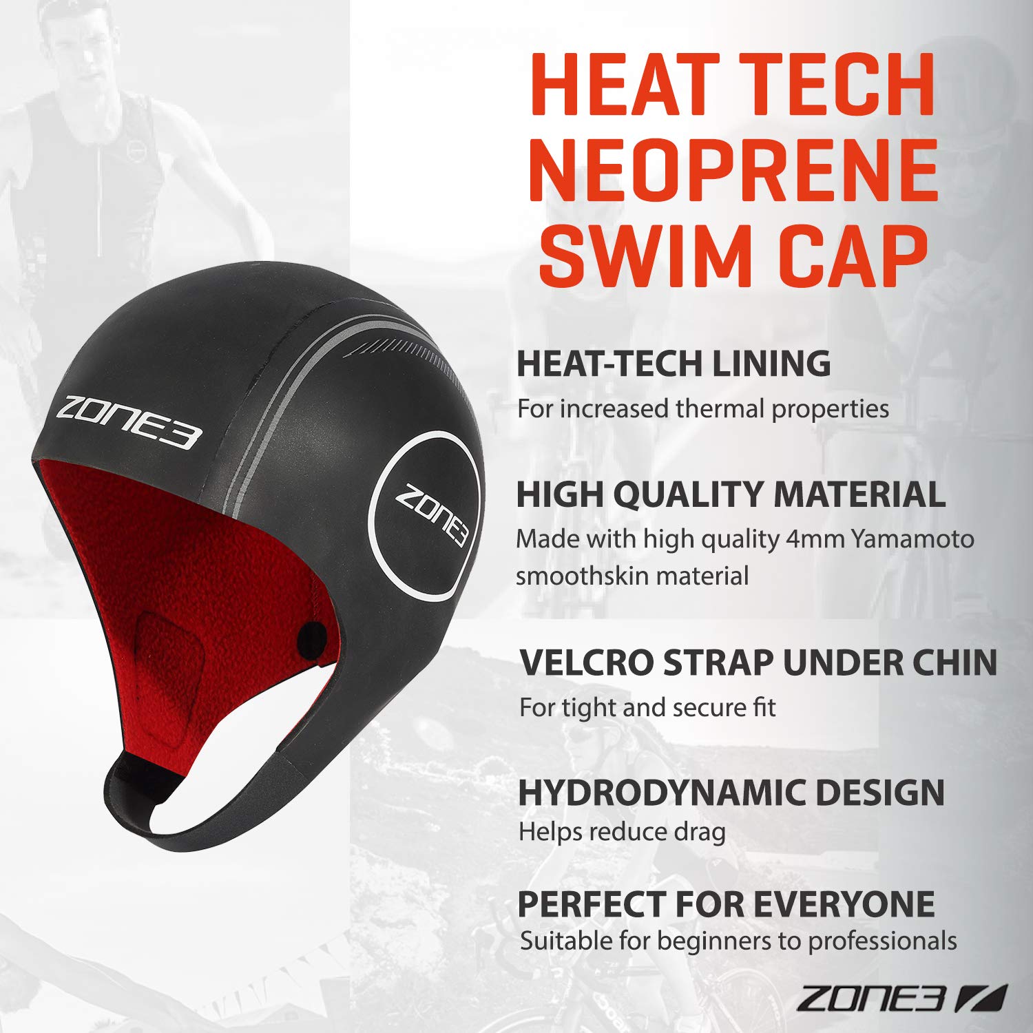 ZONE3 Heat Tech Neoprene Swim Cap