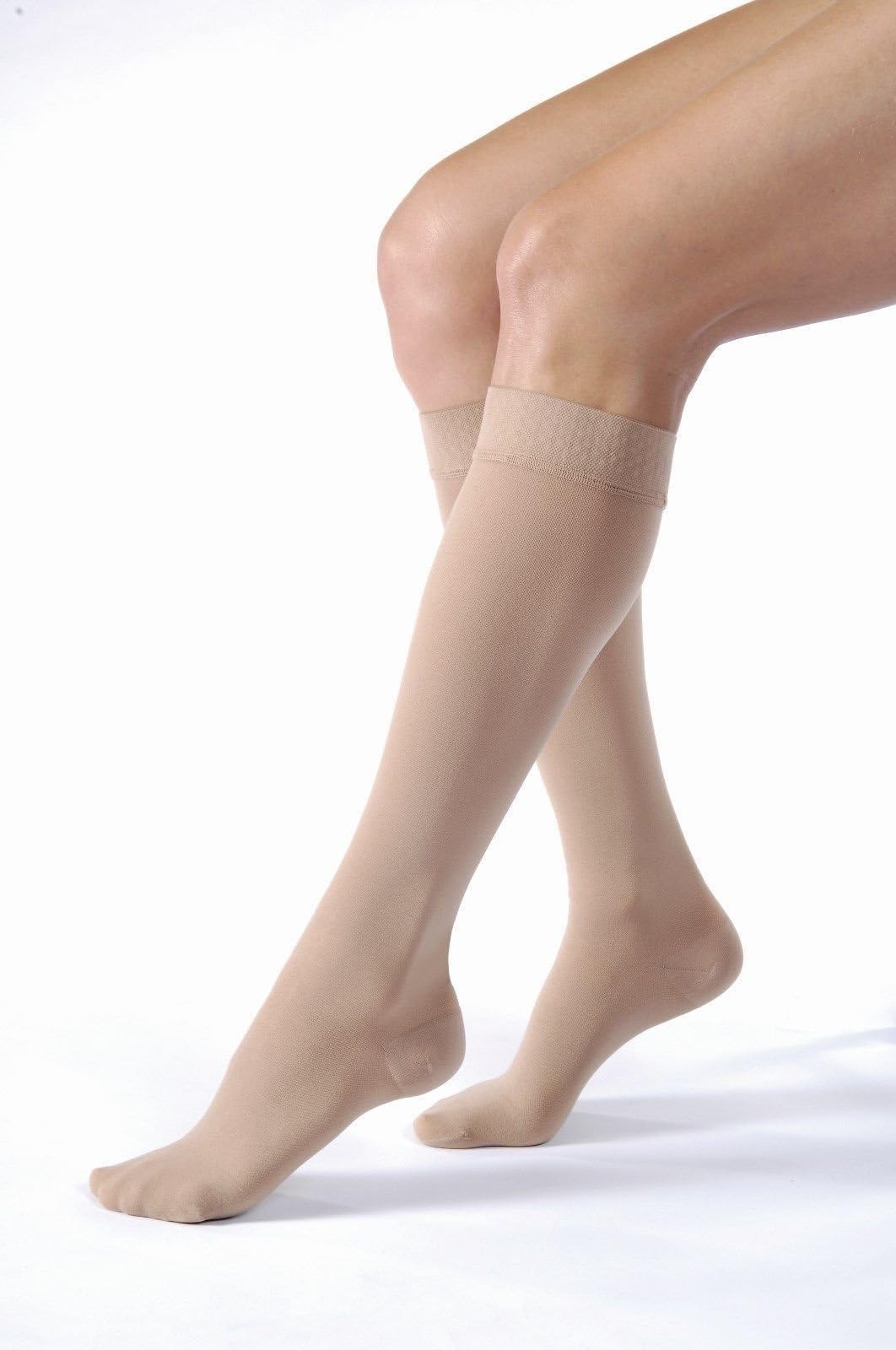 Relief KNEE HIGH Moderate Compression 15-20 Closed toe Silky Beige/Small