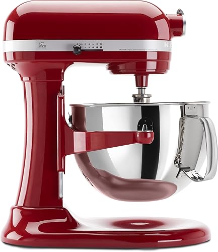 KitchenAid KP26M1XER - Batidora profesional de 6 cuartos de galón serie 600 - Rojo Imperio
