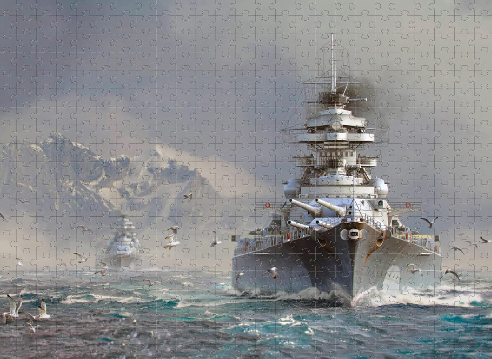 Puzzle dla dorosłych 1500 elementów drewniane morze statek pancerny wysokiej jakości puzzle dzieci dorośli zabawki