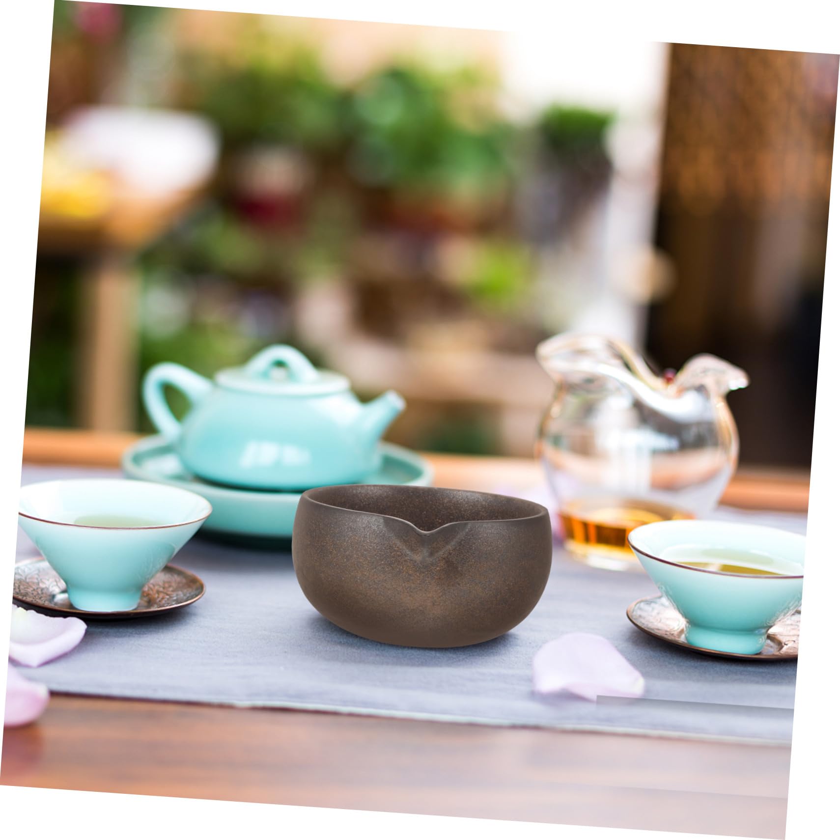 Hohopeti Ciotola Beccuccio Nera Matcha Ceramica con Giapponese | Cerimonia del Tè, Uso Domestico, Stile Tradizionale Giapponese, Bevanda Matcha
