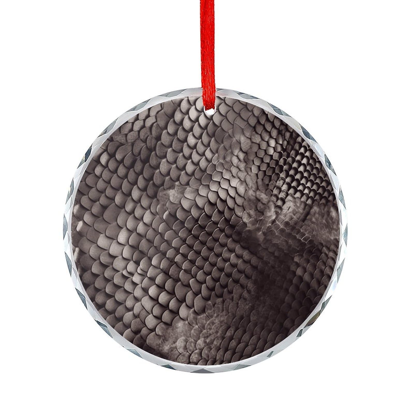 Btcowzrv Style Classic Snake Skin Round Ornament Hanging Pendant Decor