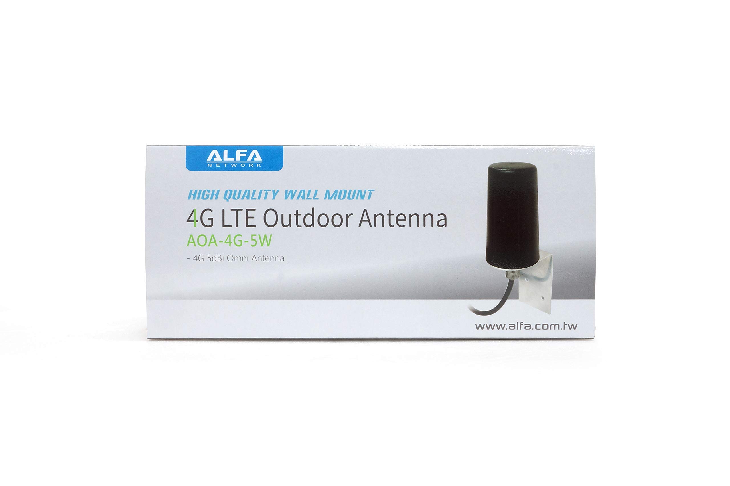 Alfa Network 4G LTE Omni Antenne Extérieure Base magnétique 5dBi SMA Male AOA-4G-5MGN-SMM