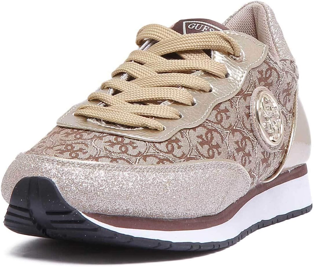 Guess Sunny Gymnastics Shoes, Beige (Beibr Beibr), 3 UK