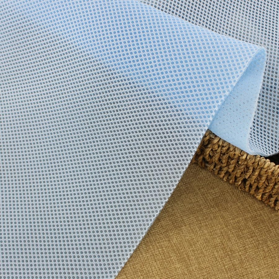 Malla 3D de 1 m x 1,6 m: tela espaciadora transpirable de 3 capas for proyectos de bricolaje, reparación de colchones inflables, rellenos de cojines y materiales for manualidades.(Light Blue)