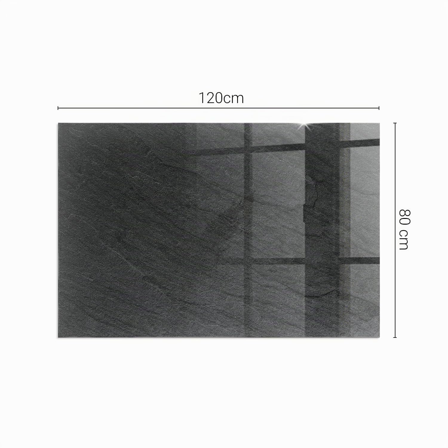 Piastra per camino e stufa 120x80 cm cm Protezione del Pavimento di Vetro Temperato Rotonda Resistente a Scintille Design Elegante Resistente alle Alte Temperature - Struttura della pietra