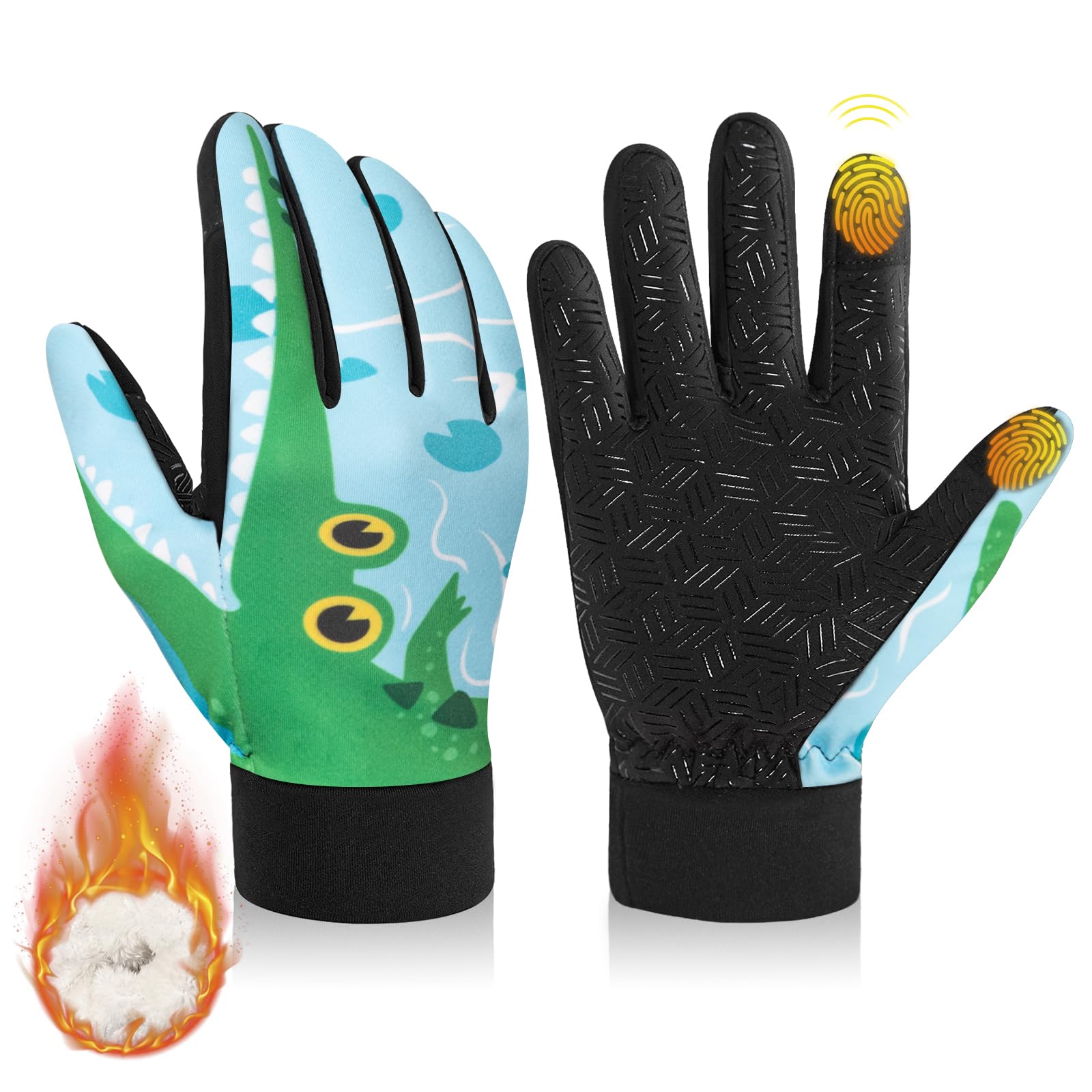RIGWARL Kids Winter Gloves for Boys Girls, Warm Touchscreen, Ages 3-15