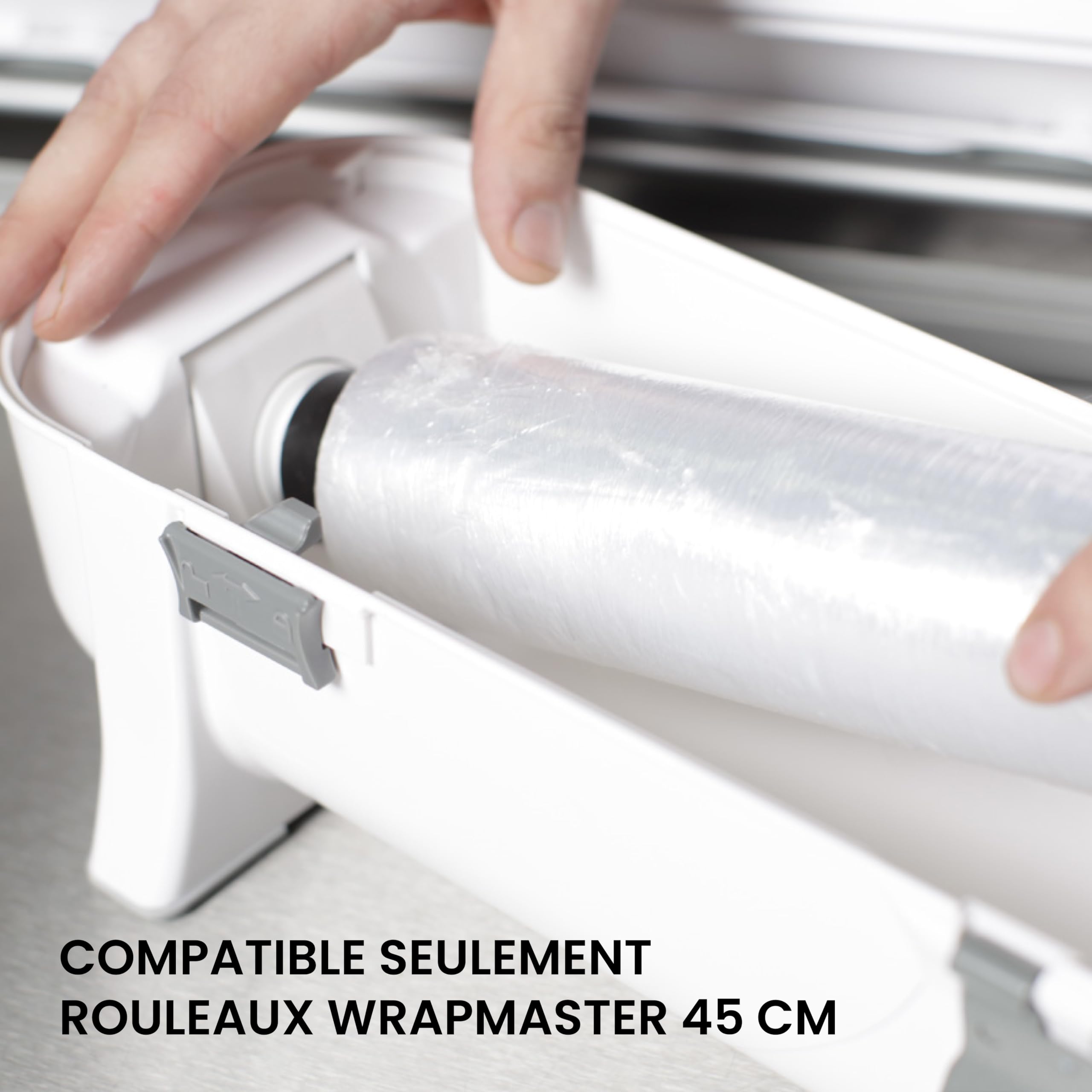WRAPMASTER Dérouleur de Film Alimentaire 45cm - Distributeur de Film Étirable Professionnel