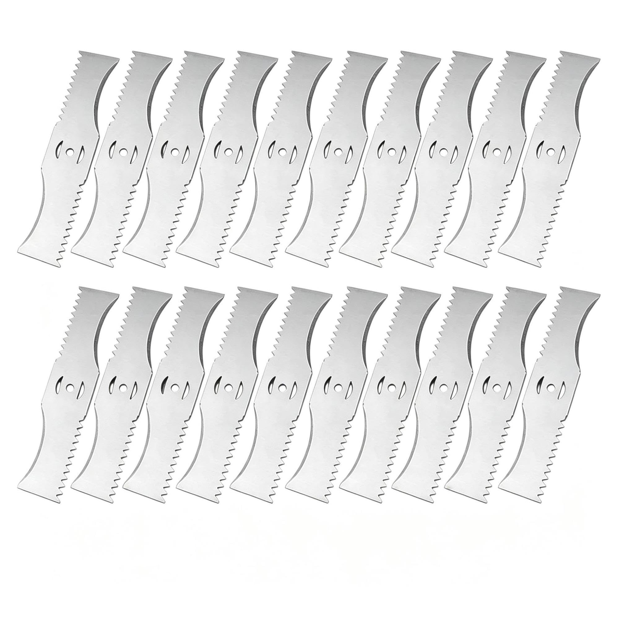 Hoja Dentada En Forma De Arco De 150mm Universal para Cortacésped Pequeño, Cortadoras De Jardín, Herramientas, Cuchilla para Cortacésped(20PCS Blade)