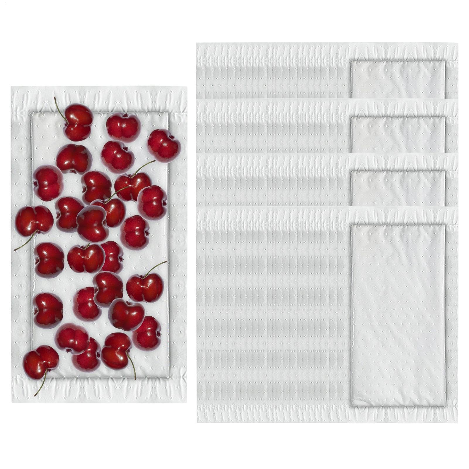 Meat Absorbent Pads, 100 Pieces of Kitchen Paper Towels, Absorbs Moisture Quickly, Prevents Liquids from Dripping and Spoiling, Long Lasting Freshness, for Home Kitchen and Shop