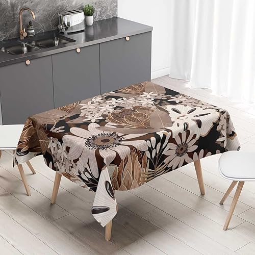Mantel Floral Redondo para Mesa De 4 Sillas Picnic Mantel A Prueba De Aceite 30 X 30 Pulgadas