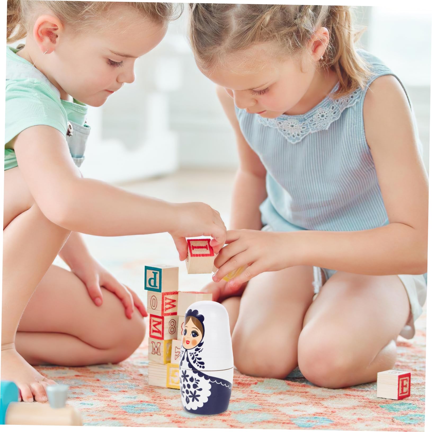ifundom 1 Juego Matrioska Figura De Anidación Rusa Muñeca Rusa Hecha a Mano Muñecas De Anidación Matryoshka Muñecas Rusas Matryoshka Ruso Muñeca De Anidación Matryoshka De Madera