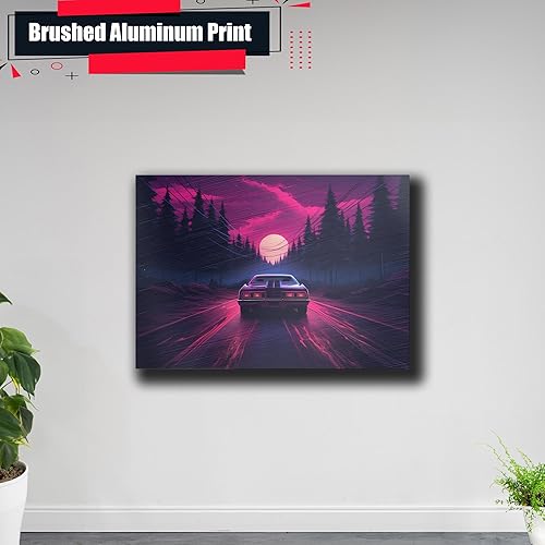 Miniatura 5 de Unique Synthwave Style Retro Art, 80s style art, framed poster print, guest room art, cool living room art, Art Decor, poster Prints