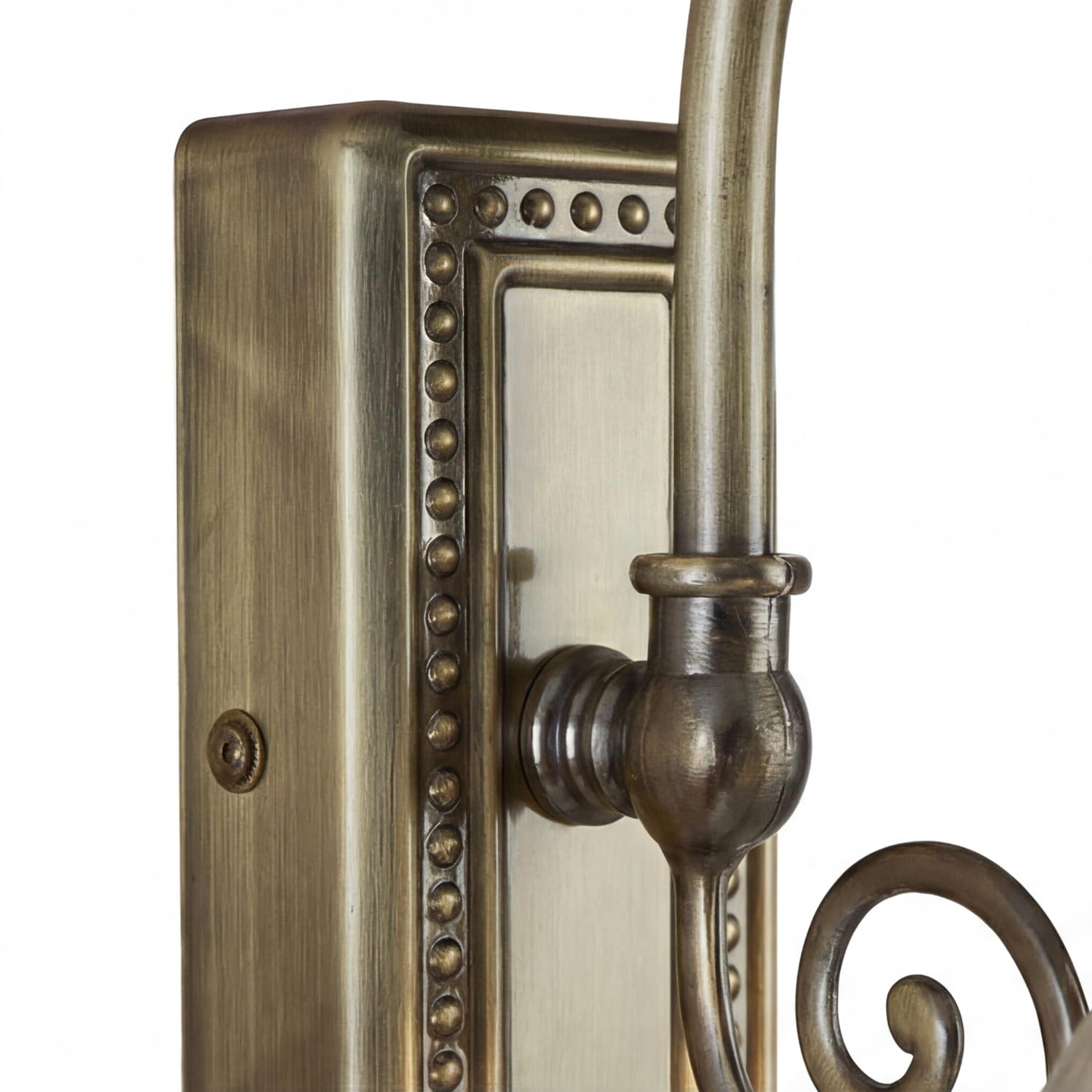Lampada da parete con interruttore IP44 vetro metallo in ottone anticato H: 27 cm E14 applique bagno luce specchio lampada bagno