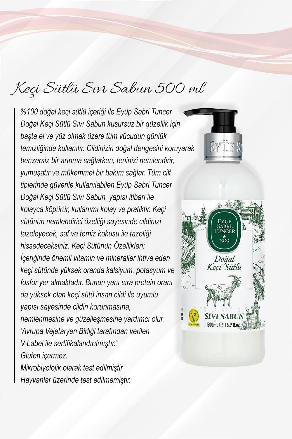 Eyüp Sabri Tuncer Sıvı Sabun Keçi Sütlü 500 ML 5 Al 4 Öde ve Rosie Pamuk