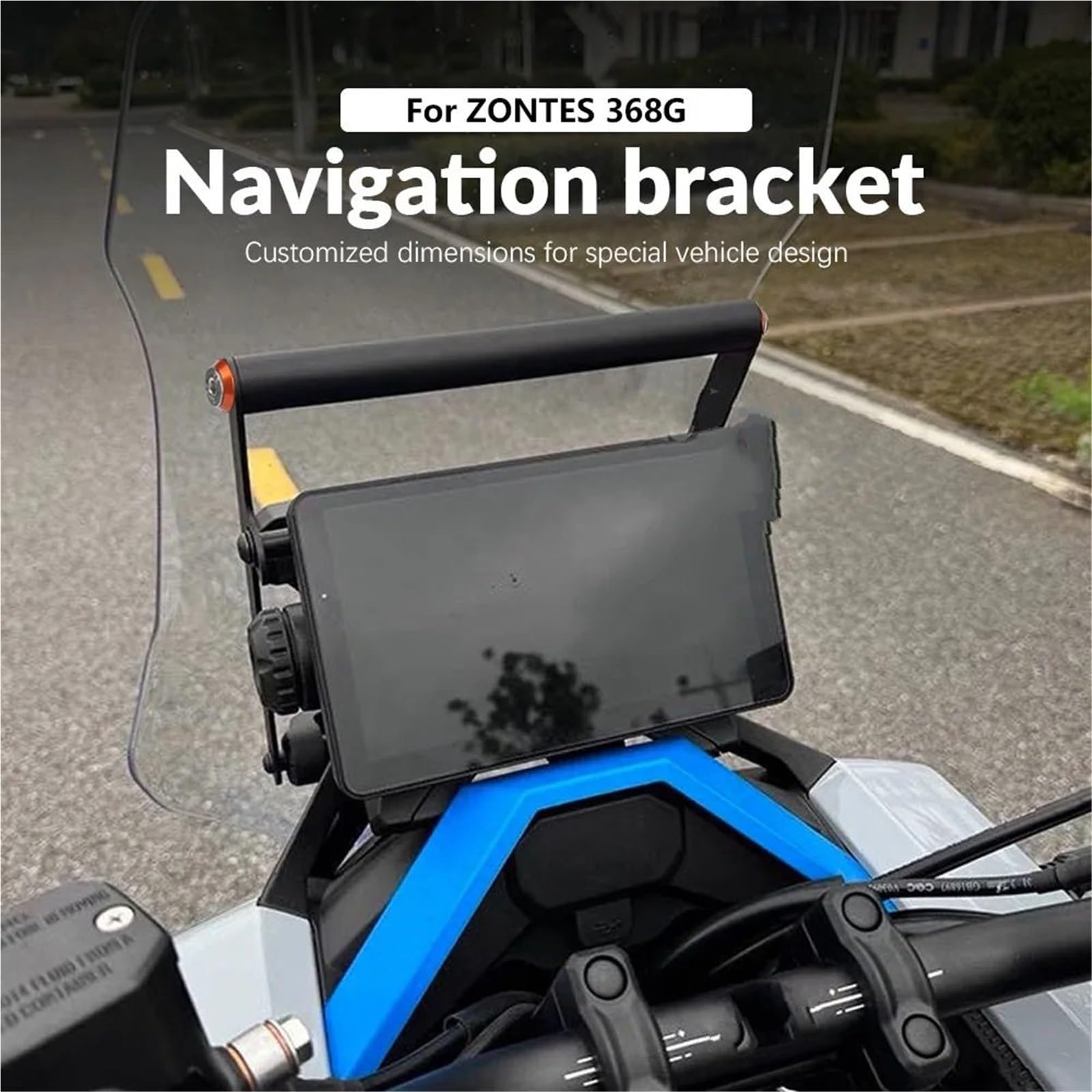 Motocyklowy uchwyt do nawigacji Pasuje do ZONTES 368G ZT 368G 2024- Akcesoria motocyklowe Uchwyt na telefon GPS Stojak nawigacyjny Uchwyt na telefon(22MM-1set)