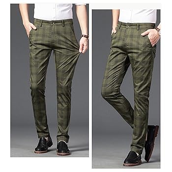 BROWN CHECK BAGGY SLACKS 2876P スラックス Prince of Wales check wool suit pants in brown - Auralee