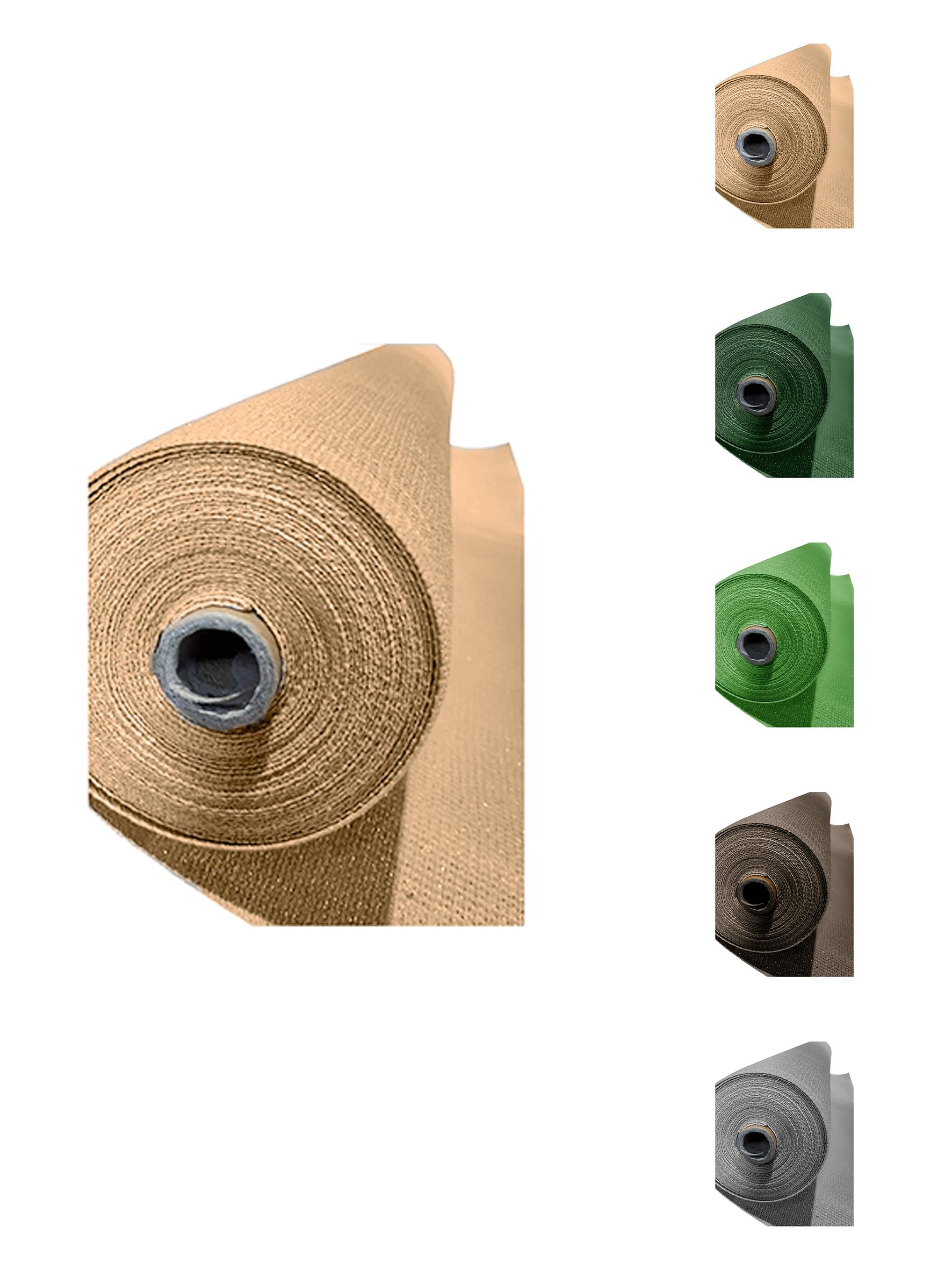 IBEROGARDEN | Malla de Ocultación Premium para Jardín | 95% Ocultación | Gramaje 120g/m² | Varios Tamaños (CREMA, 3 X 50 METROS)