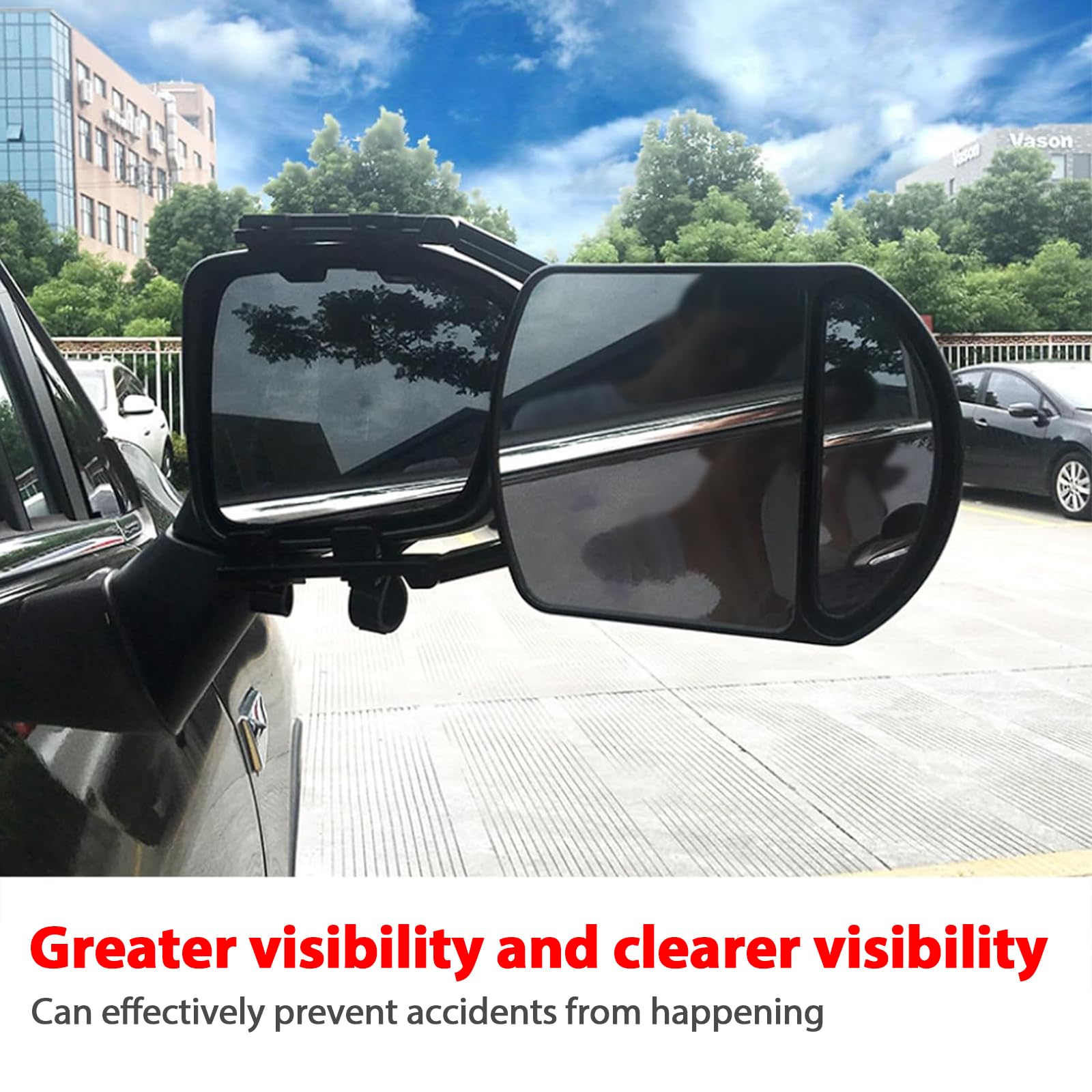 TOTMOX Abschleppverlängerung Spiegel - Universalspiegel Für Wohnmobil & Wohnwagen