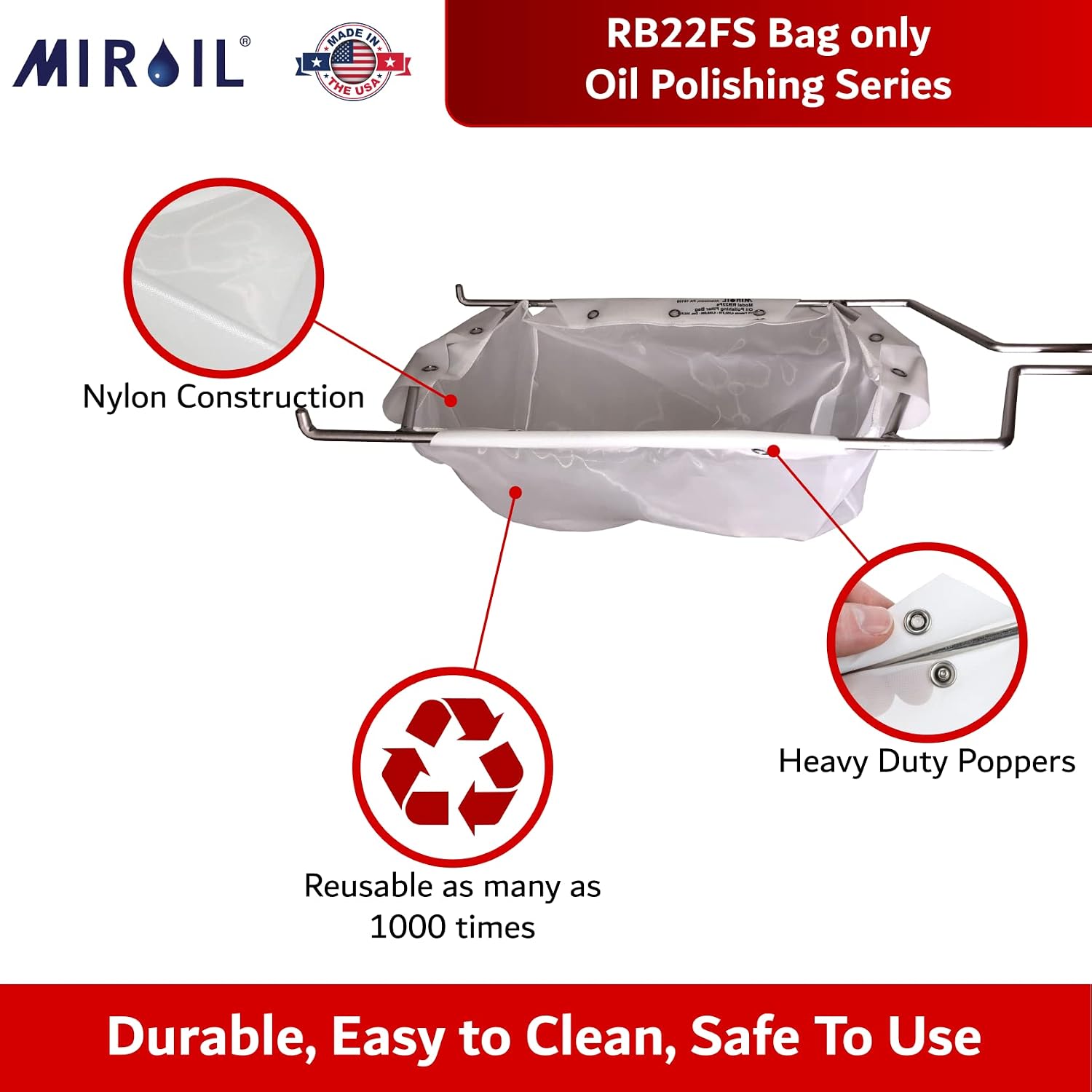 MirOil RC77FS Oil Polishing Filter Bag – Bag Only