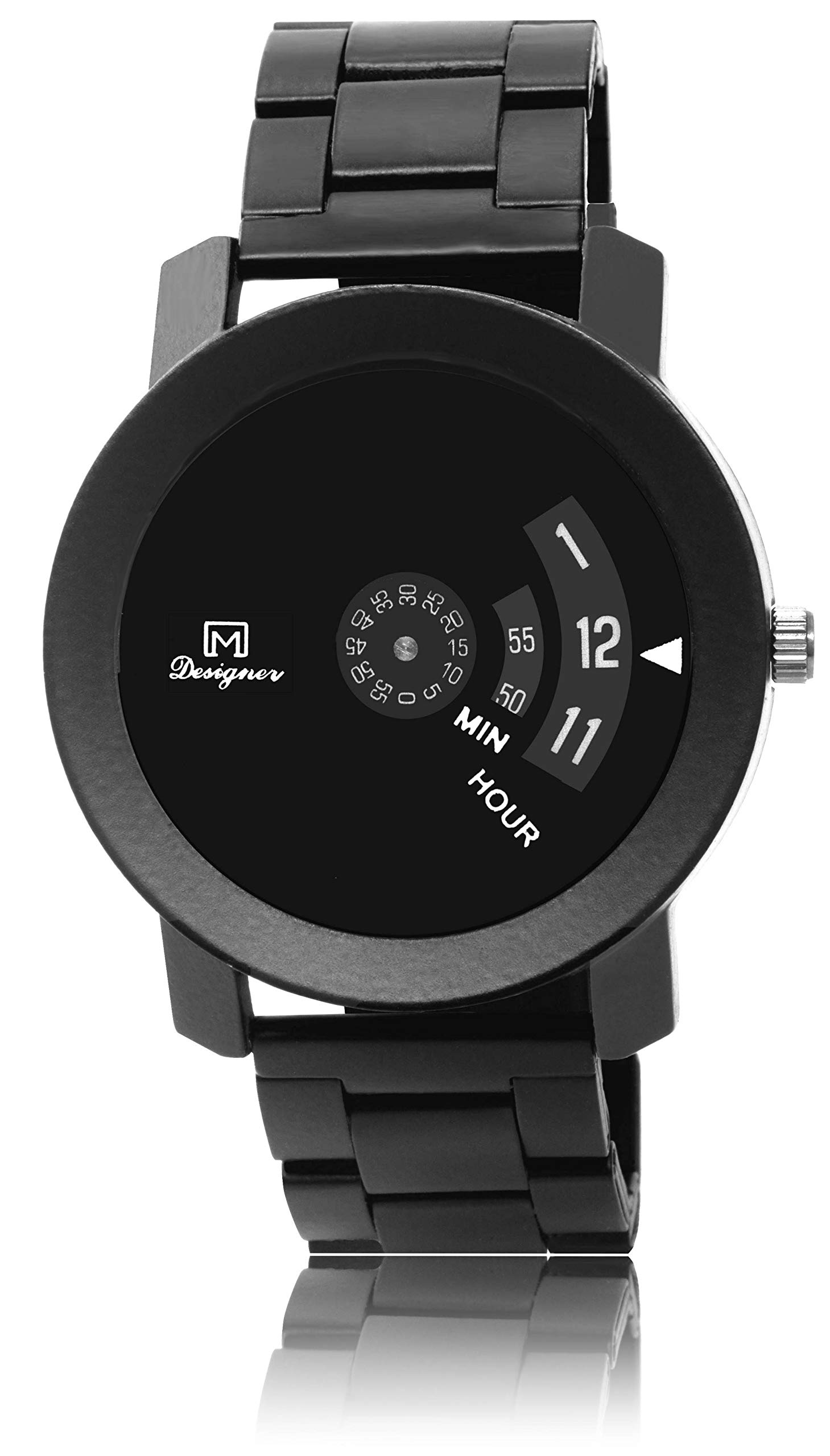 OM DESIGNER Infinite Numeric Display Black Analogue Watch for mens & Boys - Circular Watch for Men & Boys (B0BBQP61SP) Amazon Price History, Amazon Price Tracker